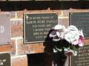 Gladys Joyce MCARDLE,
died 1 Jan 2002 aged 80 years;
Bribie Island Memorial Gardens, Caboolture Shire