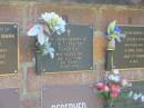 C.M.T. (Trevor) THACKRAY,
died 12 July 1996 aged 64 years;
Bribie Island Memorial Gardens, Caboolture Shire