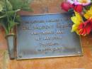 Izal Valdene BARNES, died 1 May 1993 aged 75 years; Bribie Island Memorial Gardens, Caboolture Shire 