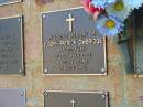 Joseph Patrick OWBRIDGE,
died 31 Dec 2002 aged 74 years;
Bribie Island Memorial Gardens, Caboolture Shire