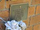 Patrica Anne MCCULLOCH,
died 7 Oct 1997 aged 55 years;
Bribie Island Memorial Gardens, Caboolture Shire