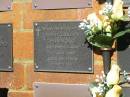 Nancy Louvain HAMMOND,
died 24 June 2001 aged 85 years;
Bribie Island Memorial Gardens, Caboolture Shire