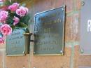 Olive Rose WAIN,
6-11-1917 - 3-8-2003,
wife of Walter;
Bribie Island Memorial Gardens, Caboolture Shire