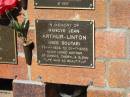 Nancye Jean ARTHUR-LINTON (nee SOUTAR),
25-4-1925 - 31-7-2005,
mother of Dennis, Cheryl & Glenn;
Bribie Island Memorial Gardens, Caboolture Shire
