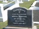 
Bertha MARSCHKE,
died 20 Aug 1945 aged 67 years,
wife mother;
Apostolic Church of Queensland, Brightview, Esk Shire
