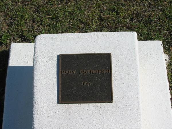 Baby OSTROFSKI,  | 1931;  | Apostolic Church of Queensland, Brightview, Esk Shire  | 