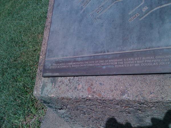 North Quay Cemetery as surveyed 1858  | 