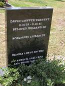 David Cowper TENNENT, 11-01-29 - 11-10-02, husband of Rosemary Elizabeth, father of Hayden, Sally Ann, & families; Brookfield Cemetery, Brisbane 