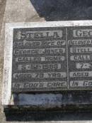 George Harpur JONES, died 31 Oct 1951 aged 81 years; Alice Martha, wife, died 10 Jan 1964 aged 90 years; Stella, wife of George JONES, died 5-12-1988 aged 78 years; George, husband of Stella Jones, died 7-3-1996 aged 94 years; Brookfield Cemetery, Brisbane 