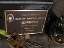 Murray Batholomew Barbero, 13-9-1969 - 30-3-2002 aged 32 years; Brookfield Cemetery, Brisbane 