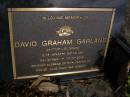 David Graham GARLAND, 03-12-1920 - 17-10-2002, husband of Rita, father of Denise, Julie (dec'd) & Robert; Brookfield Cemetery, Brisbane 