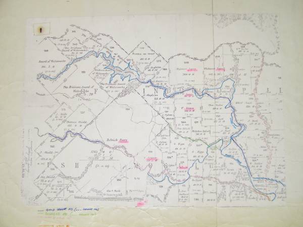 Brookfield cemetery (bottom right) approx 1880?  | 