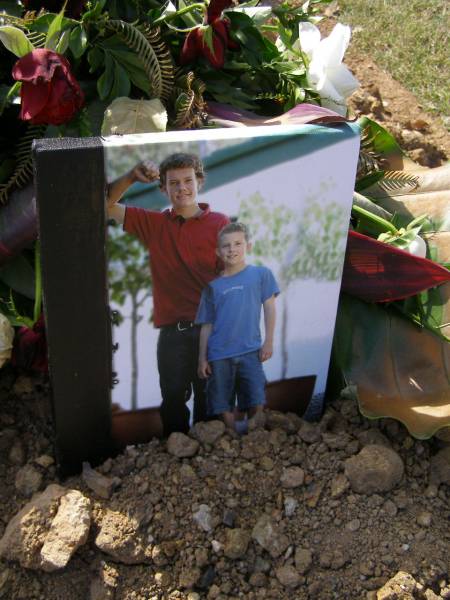 [Daniel Benjamin Gresley EAST,  | buried 20 Dec 2006,  | aged 17 years;  | Toby Adam Gresley EAST,  | buried 20 Dec 2006,  | aged 12 years;  | brothers died together in a car accident]  | [<a href= East-brothers.pdf >Newspaper article</a>];  | Brookfield Cemetery, Brisbane  | 