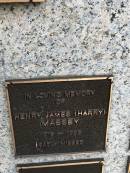 
Henry James MASSEY (Harry)
b:1919
d: 1986

Memorial garden Brookfield Anglican Church of the Good Shepherd

