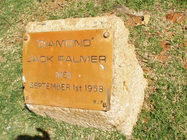  Diamond  Jack PALMER  | d: 1 Sep 1958  | Pioneer Cemetery - Broome  | 
