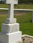 
Percy J.R. EZZY,
died 7 May 1945;
Kate L. EZZY,
died 19 July 1948;
Brooweena St Marys Anglican cemetery, Woocoo Shire
