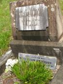 
James H. ENDERSBY,
died 14 June 1939 aged 66 years;
Mary Maud ENDERSBY,
wife,
died 4 Sept 1965 aged 85 years;
Brooweena St Marys Anglican cemetery, Woocoo Shire
