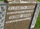 
Elizabeth BROWN,
died 22 Aug 1943 aged 64 years;
George BROWN,
died 11 May 1944 aged 73 years;
Brooweena St Marys Anglican cemetery, Woocoo Shire
