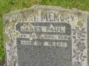 
James PAUL,
died 25 Dec 1944 aged 52 years;
Brooweena St Marys Anglican cemetery, Woocoo Shire
