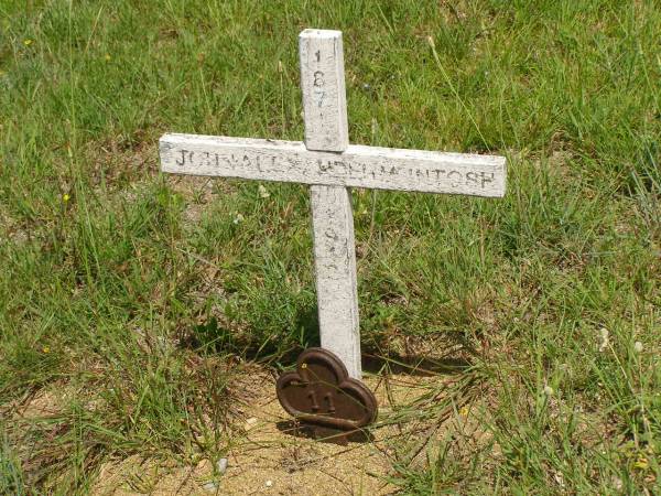 John Alexander MCINTOSH,  | 1871 - 1942;  | Brooweena St Mary's Anglican cemetery, Woocoo Shire  | 