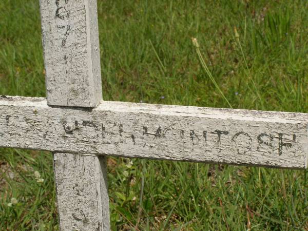 John Alexander MCINTOSH,  | 1871 - 1942;  | Brooweena St Mary's Anglican cemetery, Woocoo Shire  | 