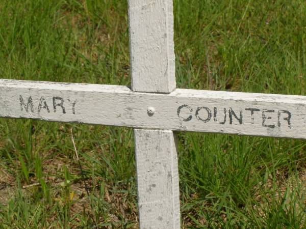 Mary COUNTER;  | Brenda Jane MCINTOSH,  | died 1946 aged 9 days;  | Brooweena St Mary's Anglican cemetery, Woocoo Shire  | 