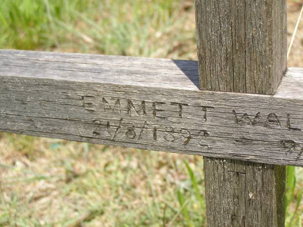 Emmett Waldo CASS,  | 21-8-1892 - 9-9-1927;  | Brooweena St Mary's Anglican cemetery, Woocoo Shire  | 