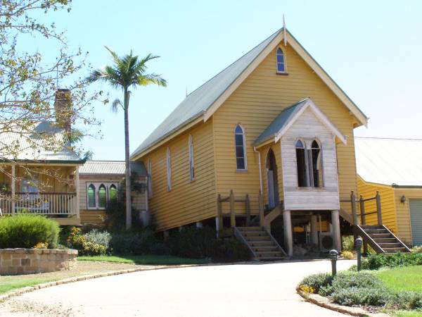 Pine Mountain.  | The church was moved from Bryden in the mid 1980s.  |