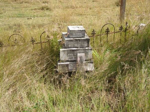 Samuel DICKENS  | d: 28 May 1915, aged 77  | Ann DICKENS  | d: 23 Apr 1928, aged 87  |   | Fairview Cemetery, Bryden, Somerset Region, Queensland  |   |