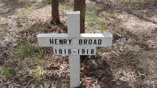 Henry BROAD  | b: 1916  | d: 1918  | Bunya cemetery, Pine Rivers  | 