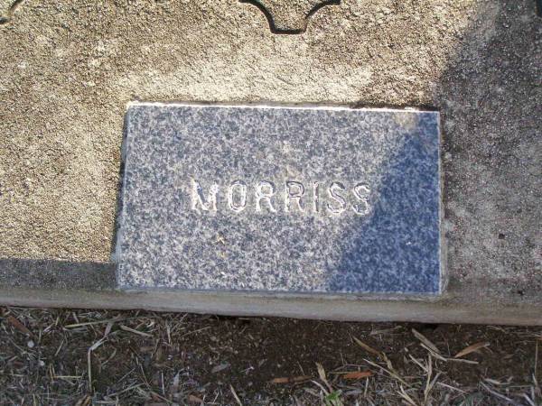 Morriss REISENLEITER, son brother,  | 1932 - 1939;  | Caffey Cemetery, Gatton Shire  | 