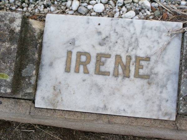 Irene HAHN,  | died 12 June 1920 aged 2 months;  | Caffey Cemetery, Gatton Shire  | 