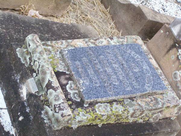 grandparents;  | Mary PATRICK, mother,  | 1828 - 1926;  | Susan ANDREWS,  | 1846 - 1938;  | Caffey Cemetery, Gatton Shire  | 