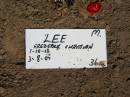 LEE, Frederick Christian,
1-10-13 - 3-8-05;
Canungra Cemetery, Beaudesert Shire