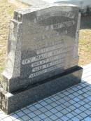 Norman H. WATTERSON,
died 1 July 1963 aged 64 years;
Ivy Maud WATTERSON, wife,
died 11 Sept 1982 aged 79 years;
Canungra Cemetery, Beaudesert Shire