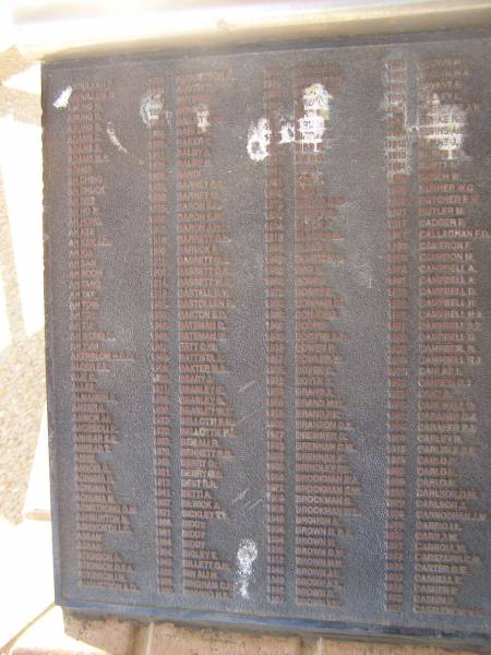 Abdullah ? 1933?  | Abdulluh D 1940  | Abung N 1918?  | Abung O 1854?  | Abung Q 1960?  | Adams C 1898?  | Adams E 1938?  | Adams N B 1911  | Agnes 1939  | Ah Ching 1909  | Ah Chuck 1932  | Ah Gee 1939  | Ah How 1936  | Ah Hong 1938  | Ah Kee 1909  | Ah Ken D? 1919  | Ah Kia 1896  | Ah Sam 1911  | Ah Soon 1904  | Ah Tang 1914?  | Ah Tow 1936  | Ah Toy 1935  | Ah Tin 1945  | Ah Wong O? 1948?  | Ah Yum 1941  | Akerblom H ? O? 1949  | Alder S? 1904  | Alec 1925  | Allee 1911  |   | Almansin F 1935  | Ameer L 1930  | Ammon LL 1937  | Andreou R 1970  | Annear E E 1982  | Annear T 1970  | Annie 1949  | Annois L 1921  | Aonuma H 1917  | Aonuma L 1941  |   | Augustson M 1953?  | Austin 1940  | Autu?? 1952?  | Ayre A 1854?  | Bailey C W 1952  | Bain D 1894  | Baker T 1941?  | Balby A 1911  | Balby B 1939  | Band 1909  | Barney B R 1932  | Barney W 1939  | Baron F L 1936  | Baron E M 1938  | Barrett B N 1910  | Baruck F 1896  | Bassett M A 1911  | Bassett O A 1904  | Bassett W 1914  | Bastall E V 1910  | Bastollen R 1935  | Baston E D 1935  | Bateman S 1915  | Bateman W 1946  | Batt C W 1941  | Battista I 1949  | Baxter M A 1904  | Beary J 1925  | Beasley L 1911  | Beasley W E 1890  | Bellotti E H 1937  | Bellottie F L 1970  | Benali R 1962  | Bennett R H 1970  | Berry G 1949  | Berry ? 1921  | Best R R 1917  | Betti A 1941  | Bewick J 1937  | Bickley V V 1921  | Biddy 1958  | Biddy 1951  | Biddy 1894  | Bigley T 1924  | Billett G H 1945  | Bin Ali H 1928  | Bingham C E 1928  | Binning H E 1960  |   | Binning L 1872  | Binning W 1916  | Bi??? 1909  | Bird L 1924  | Bird R 1942  | Bird R L 19??  | Bird R T 1953  | Bird R 1951  | Bird R 1917  | Bird T 1951  | Bird T 1961  | Birg C 1956  | Birkos G S 1971  | Bisset W 1970  | Black J 1934  | Black N W 1919  | Blake A 1948  | Blusten F 1945  | Bob N 1966  | Bobby 1956  | Bobby L 1971  | Bonnam G 1950  | Bonjong 1898  | Bootie 1958  | Booyse A I 1948  | Bowen N 1918  | Bowler W 1947  | Boyce C 1935  | Boyle L 1912  | Brand A 1959  | Brand N H 1958  | Brand R E 1915  | Branson G E 1968  | Bremmer G 1927  | Brennan C M 1938  | Brennan K 1956  | Brindley R L 1960  | Brockman E 1953  | Brockman E W 1972  | Brockman S 1959  | Brockman W L 1956  | Brough 1948  | Brown D L L 1936  | Brown E 1934  | Brown G W 1935  | Brown H N 1912  | Brown J E 1948  | Brown N L 1949  | Brown S 1952  | Brown T H 1927  |   |   |   |   | Carnarvon Pioneer Cemetery  | 