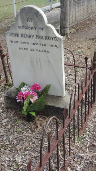 John Henry HOLROYD  | d: 16 Feb 1919 aged 54  |   | Cawarral Cemetery  |   | 