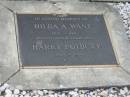 Hilda A. WANT 1902-1990 wife of Leslie WANT; Harry POTBURY 1900-1945; Chambers Flat Cemetery, Beaudesert 