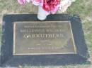 
Mellevina Recarda CARRUTHERS, "Nana", 1901-1995;
Chambers Flat Cemetery, Beaudesert
