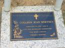Colleen Jean WHITNEY died 28 Jan 2002 aged 64, wife mother grandmother; Chambers Flat Cemetery, Beaudesert 