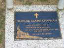 Frances Claire CHAPMAN died 15 Aug 2002 aged 44, mother sister, Chambers Flat Cemetery, Beaudesert 