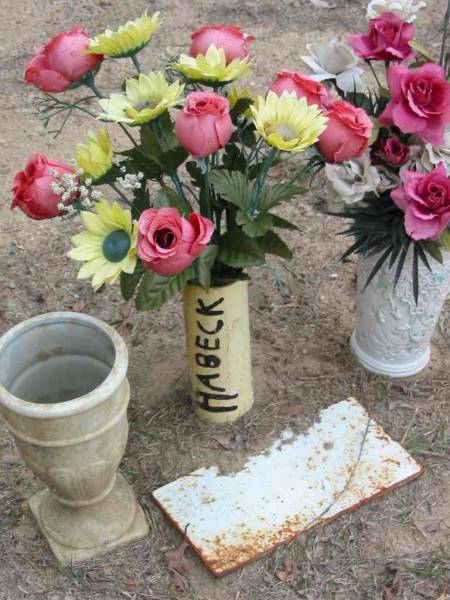 HABECK;  | Chambers Flat Cemetery, Beaudesert  | 