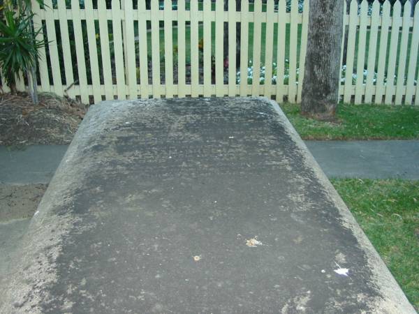 Ellen SHEEHAN  | wife of William SHEEHAN  | died ...mber? 12th 1865,  | ...brother of the above  | died ... 1 day,  | Jane daughter of the above  | died May .. 1866? aged 11 days,  | William SHEEHAN  | aged 68 years  |   | Christ Church (Anglican), Milton, Brisbane  |