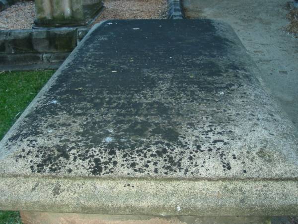 Ellen SHEEHAN  | wife of William SHEEHAN  | died ...mber? 12th 1865,  | ...brother of the above  | died ... 1 day,  | Jane daughter of the above  | died May .. 1866? aged 11 days,  | William SHEEHAN  | aged 68 years  |   | Christ Church (Anglican), Milton, Brisbane  | 
