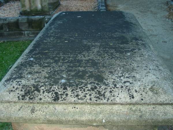 Ellen SHEEHAN  | wife of William SHEEHAN  | died ...mber? 12th 1865,  | ...brother of the above  | died ... 1 day,  | Jane daughter of the above  | died May .. 1866? aged 11 days,  | William SHEEHAN  | aged 68 years  |   | Christ Church (Anglican), Milton, Brisbane  |