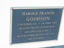 Harold Francis GOODSON, father of Gaye & Gary, 3 Dec 1911 - 14 April 1999; Sacred Heart Catholic Church, Christmas Creek, Beaudesert Shire 