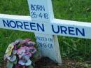 Noreen UREN, born 25-4-18 died 24-9-01; Sacred Heart Catholic Church, Christmas Creek, Beaudesert Shire 