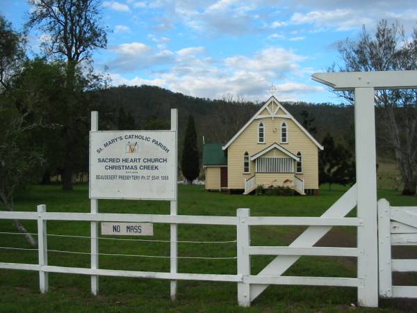 Sacred Heart Catholic Church, Christmas Creek, Beaudesert Shire  |   | 