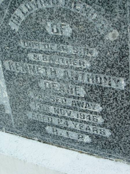 Kenneth Anthony DEANE, son brother,  | died 13 Nov 1946 aged 24 years;  | Sacred Heart Catholic Church, Christmas Creek, Beaudesert Shire  | 