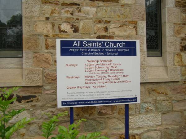 All Saints Church of England, Brisbane  | 